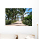 Tropical walkway to south beach Wall Mural