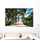 Tropical walkway to south beach Wall Mural