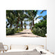 Tropical walkway to south beach Wall Mural