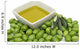 Olive oil in a bowl with fresh green olives Wall Mural