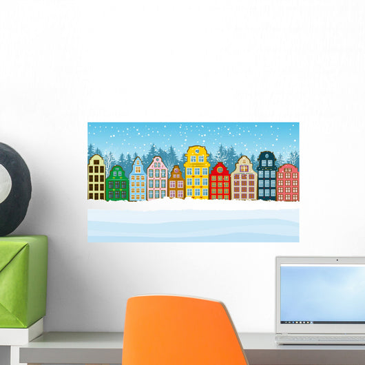 Multicolored Christmas City