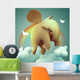 Elephant Fly Happy on Sky Wall Mural