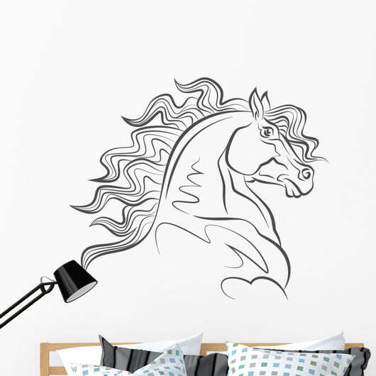 Horse Head Wall Mural
