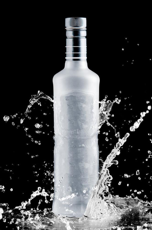 Iced Bottle Vodka Splash