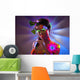 Portrait Glowing Woman with Wall Mural
