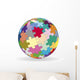Spherical puzzle Wall Decal