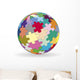 Spherical puzzle Wall Decal