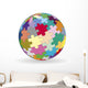 Spherical puzzle Wall Decal