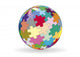 Spherical puzzle Wall Decal