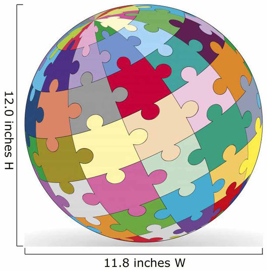 Spherical puzzle Wall Decal