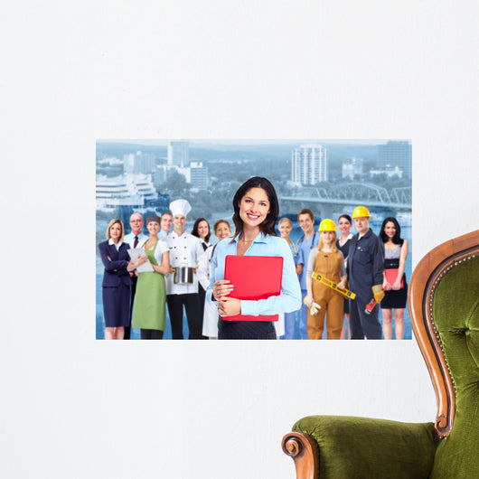 Business Woman and Group