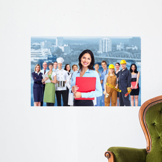 Business Woman and Group