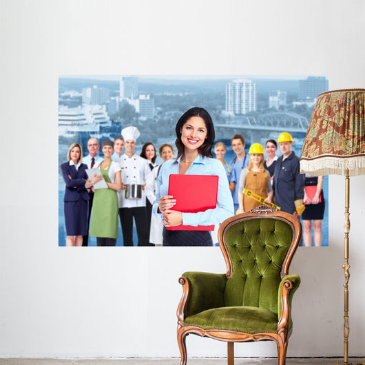 Business Woman and Group