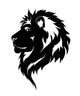 Graphic Lion Black and