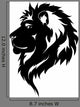 Graphic Lion Black and