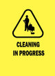 Cleaning in Progress Sign Wall Mural