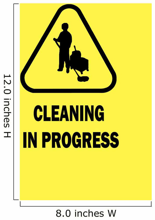 Cleaning in Progress Sign Wall Mural