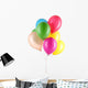 Colorful Balloons White Wall Decal