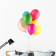 Colorful Balloons White Wall Decal
