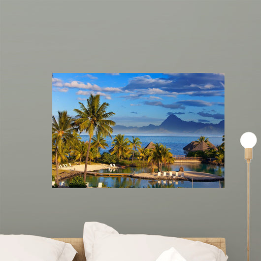 Ocean Sunset Polynesia Tahiti Wall Decal