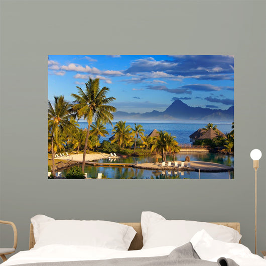 Ocean Sunset Polynesia Tahiti Wall Decal