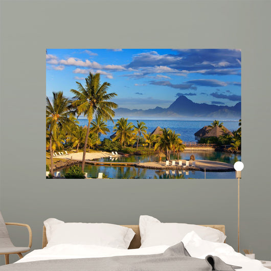 Ocean Sunset Polynesia Tahiti Wall Decal