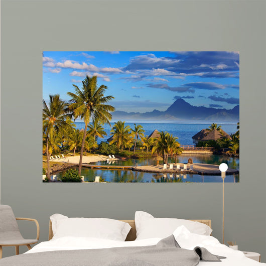 Ocean Sunset Polynesia Tahiti Wall Decal