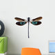 Dragonfly With Green and Brown Wings Wall Decal