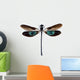 Dragonfly With Green and Brown Wings Wall Decal