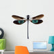 Dragonfly With Green and Brown Wings Wall Decal