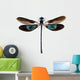 Dragonfly With Green and Brown Wings Wall Decal