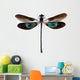 Dragonfly With Green and Brown Wings Wall Decal