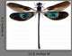 Dragonfly With Green and Brown Wings Wall Decal
