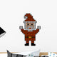 Pixel Santa Wall Decal