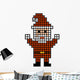 Pixel Santa Wall Decal