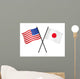 Flags Usa and Japan