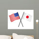 Flags Usa and Japan