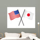 Flags Usa and Japan