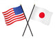 Flags Usa and Japan