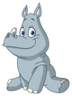 Baby rhino Wall Decal