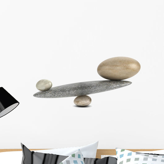 Stones Balance See-saw Wall Decal
