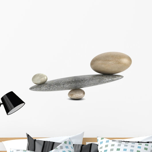 Stones Balance See-saw Wall Decal