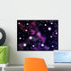 Colorful Space Clouds Wall Mural