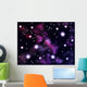 Colorful Space Clouds Wall Mural