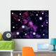 Colorful Space Clouds Wall Mural