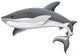 Generic Shark Illustration Wall Decal