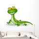 Funny lizard cartoon Wall Mural