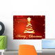 Merry Christmas and Christmas Wall Mural