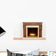 Fireplace with Fake Fire Wall Mural