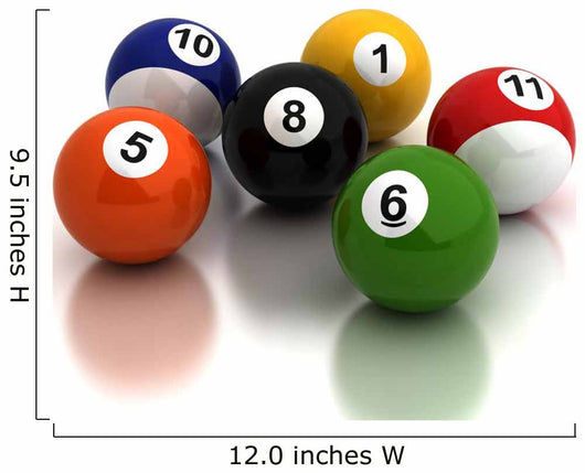 Pool Game Balls Wall Decal